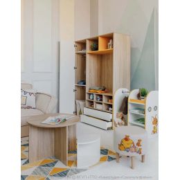 Шкаф распашной Юниор Оранжевая Корова кошка