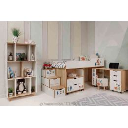 Шкаф двухдверный Маша и Медведь Folk