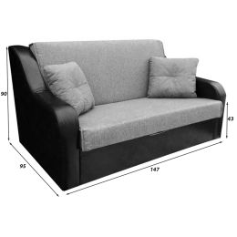 Диван Барон Grey аккордеон