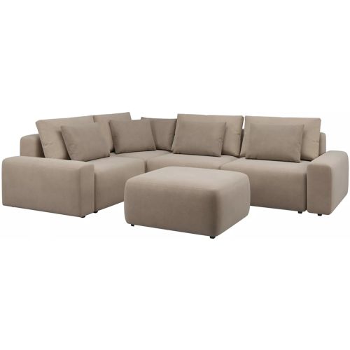 Диван модульный угловой Гунер-1 Plush Coffee