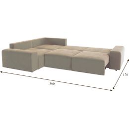 Диван модульный угловой Гунер-1 Plush Coffee