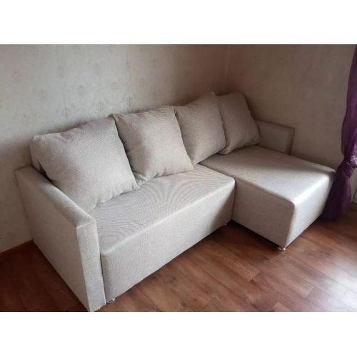 Диван угловой Каир Beige с подлокотниками