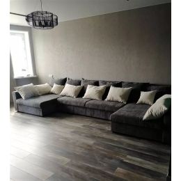 Диван угловой Модена-8 Plush Grafit