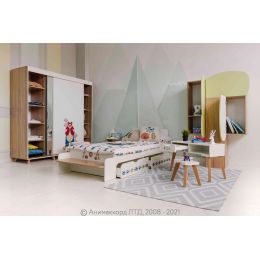 Шкаф двухдверный Маша и Медведь Folk