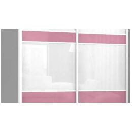 Шкаф-купе Боско 7 White/pink