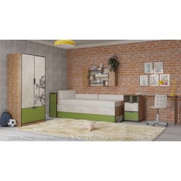 Шкаф распашной Лофт Простоквашино велосипед