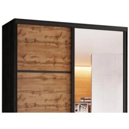 Шкаф-купе 2-х дверный  Айсберг Лофт 170 с зеркалом 1