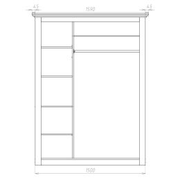 Шкаф-купе Классика 8 мдф