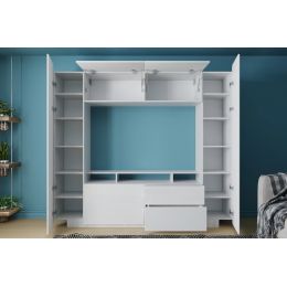 Стенка Купертино Денди (Квадрат Нео) 7 Глянцевый МДФ