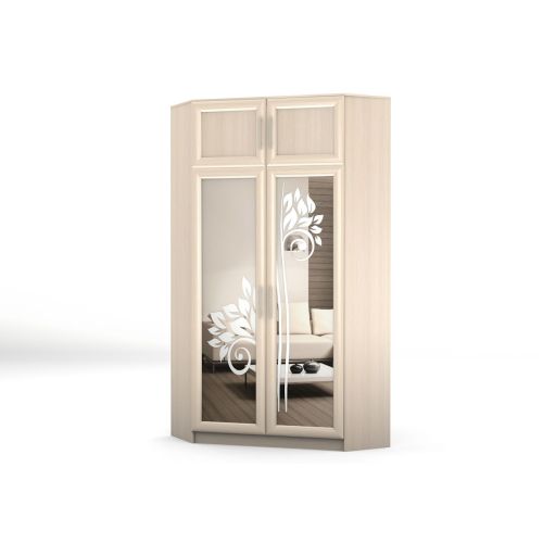 Шкаф угловой 2х створчатый Уют 56