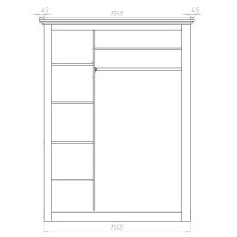 Шкаф-купе Классика 10 мдф