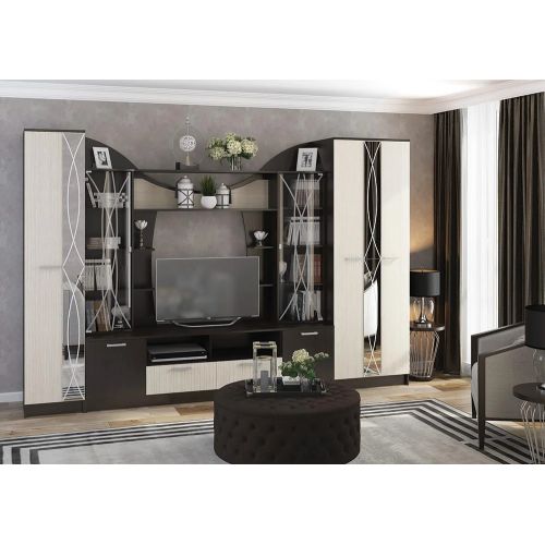 Стенка Центральная секция Ольбия венге/белфорд