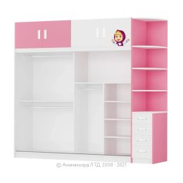 Шкаф-купе Маша и медведь Playtime