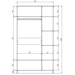 Шкаф АйМеб 8 (Модерн) глянцевый МДФ