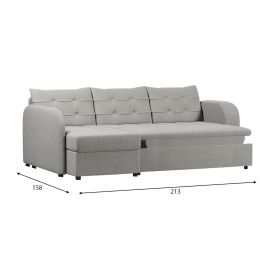 Диван угловой Беллано Grey