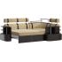 Диван угловой Карина (Каштан) Plush Beige