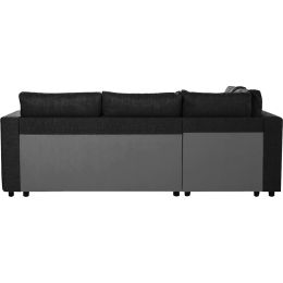 Диван угловой Милбург (Мансберг) Сountry Black