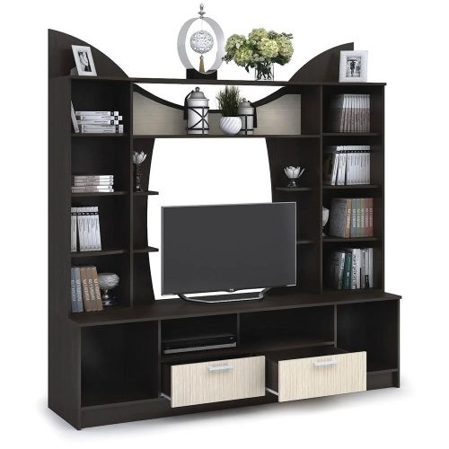 Стенка Центральная секция Ольбия венге/белфорд