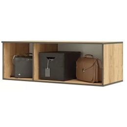 Шкаф Копенгаген-3 с антресолью Grafit