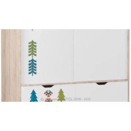 Шкаф-купе с ящиками Маша и Медведь Folk