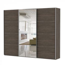 Шкаф-купе 3-х дверный Марвин 3 стекло лакобель