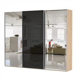 Шкаф-купе 3-х дверный Марвин 2 стекло лакобель