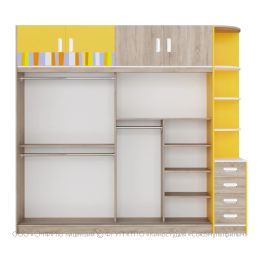 Шкаф-купе Юниор Оранжевая Корова