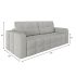 Диван Денди (Клэр) Plush Light Grey