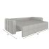 Диван Денди (Клэр) Plush Light Grey
