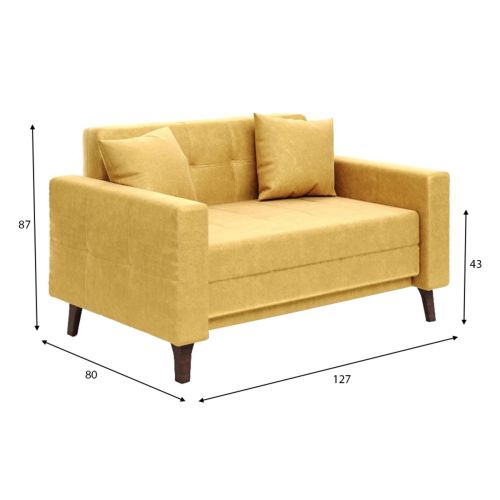 Диван Этро Люкс Plush Yellow