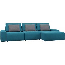 Диван модульный Гунер-2 Plush Blueит нераскладной