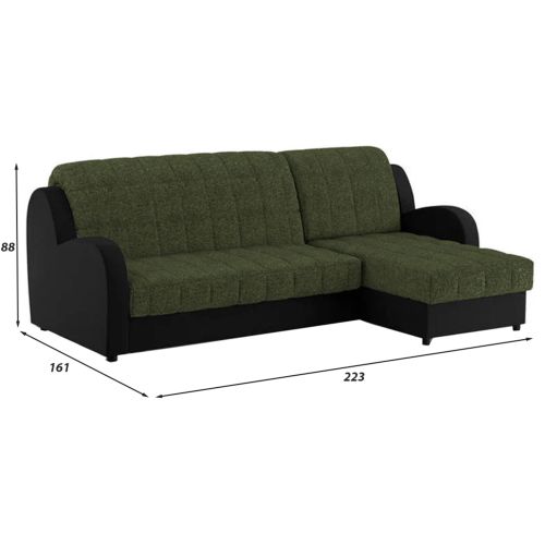 Диван угловой Барон Plush Green
