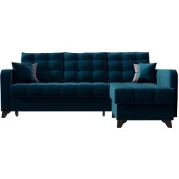 Диван угловой Беллано (Белла) Кобальт