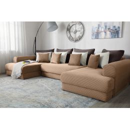 Диван угловой Мэдисон-П Люкс Plush Beige