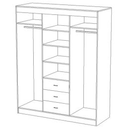 Шкаф-купе Фортуна 4