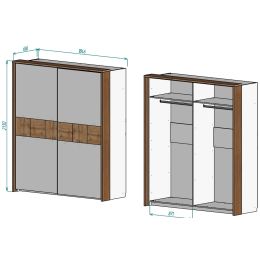 Шкаф-купе Аризона 180
