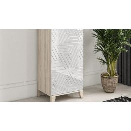 Шкаф распашной Сканди 10 белый глянец