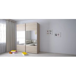 Шкаф-купе 2-х дверный Марвин 1/2 зеркало стекло лакобель