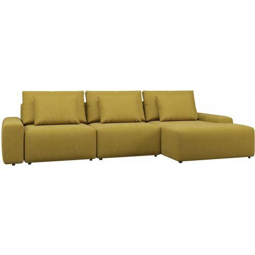 Диван модульный Гунер-2 Plush Yellow нераскладной