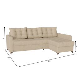 Диван угловой Беллано (Белла) Сountry Beige