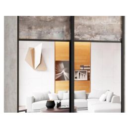 Шкаф-купе 2-х дверный Айсберг Лофт 120 с зеркалом 2