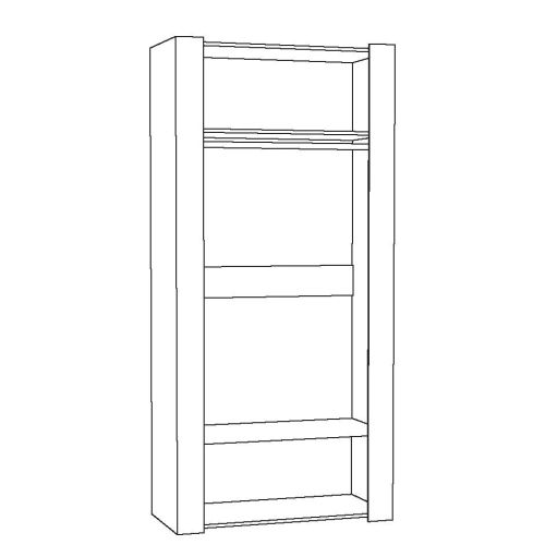 Шкаф для одежды с зеркалом Амели 13.133