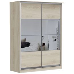 Шкаф-купе 2-х дверный Байкал 178 см (зеркальная дверь)