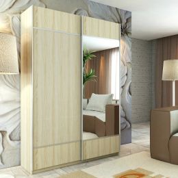 Шкаф-купе Командор 165 см с зеркалом  ЛДСП