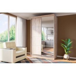 Шкаф-купе 2-х дверный Байкал 178 см (зеркальная дверь)