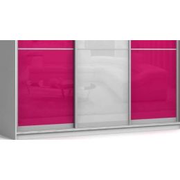 Шкаф-купе Колизей 7 White/Pink