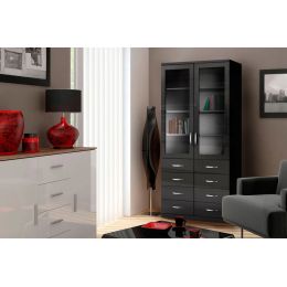 Шкаф книжный Моне 2.6 глянцевый МДФ