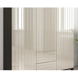 Шкаф распашной Сканди 12 белый глянец