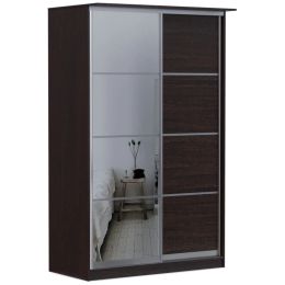 Шкаф-купе 2-х дверный Байкал 150 см (Зеркальная дверь)