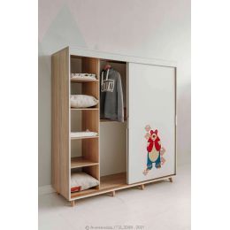 Шкаф-купе с зеркалом Маша и Медведь Folk